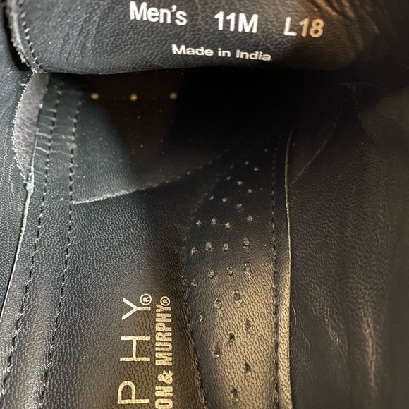 Johnston & Murphy Men's Genuine Leather Cap Toe Shoes - Picture 6 of 11